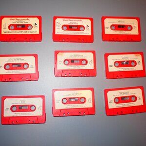 Lot Of 9 Disney Cassette Tapes for Children